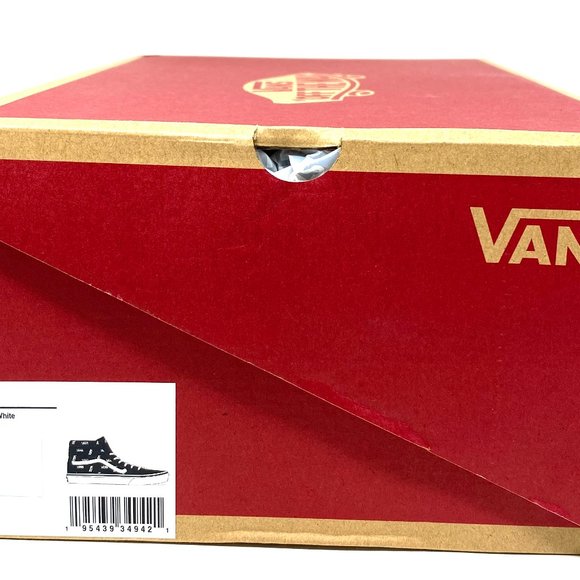 Vans Sk8 Hi Men's Size Canvas High Top Black Skateboarding White VN0A32QGQW7 - Picture 10 of 11